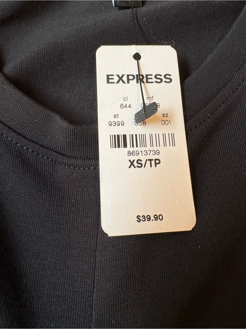 Express Ruched Black Tank - Picture 6 of 6
